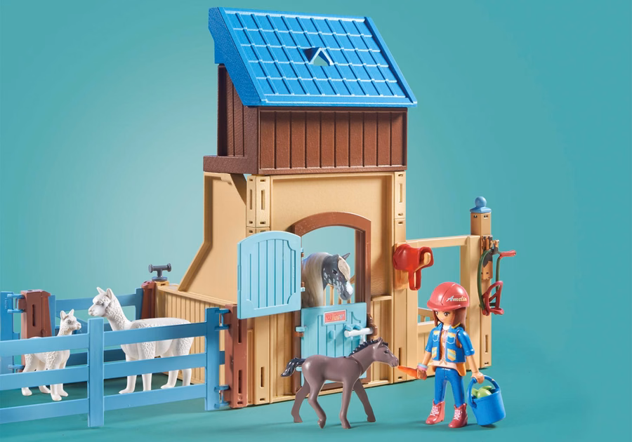 Horse Stall with Amelia and Whisper