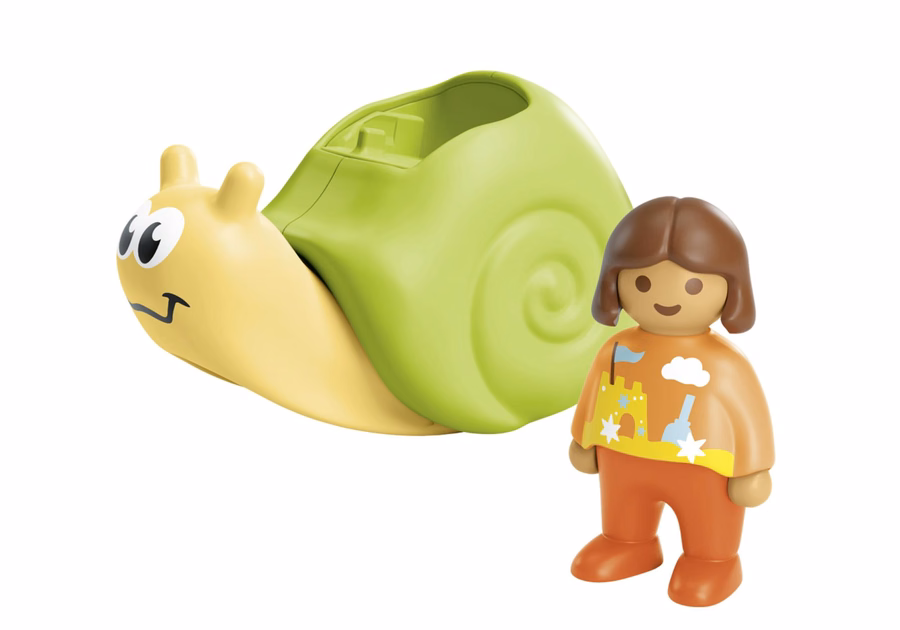 JUNIOR: Rocking Snail with Rattle Feature