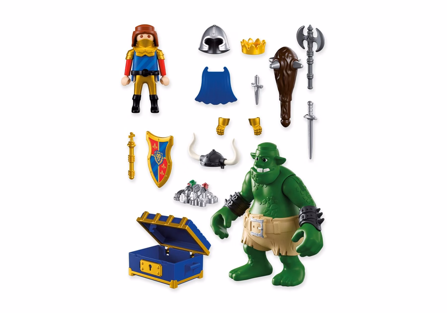 Troll with Lion Knight Treasure