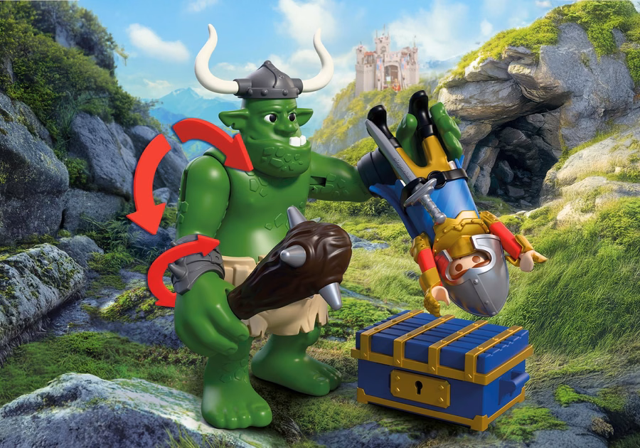 Troll with Lion Knight Treasure