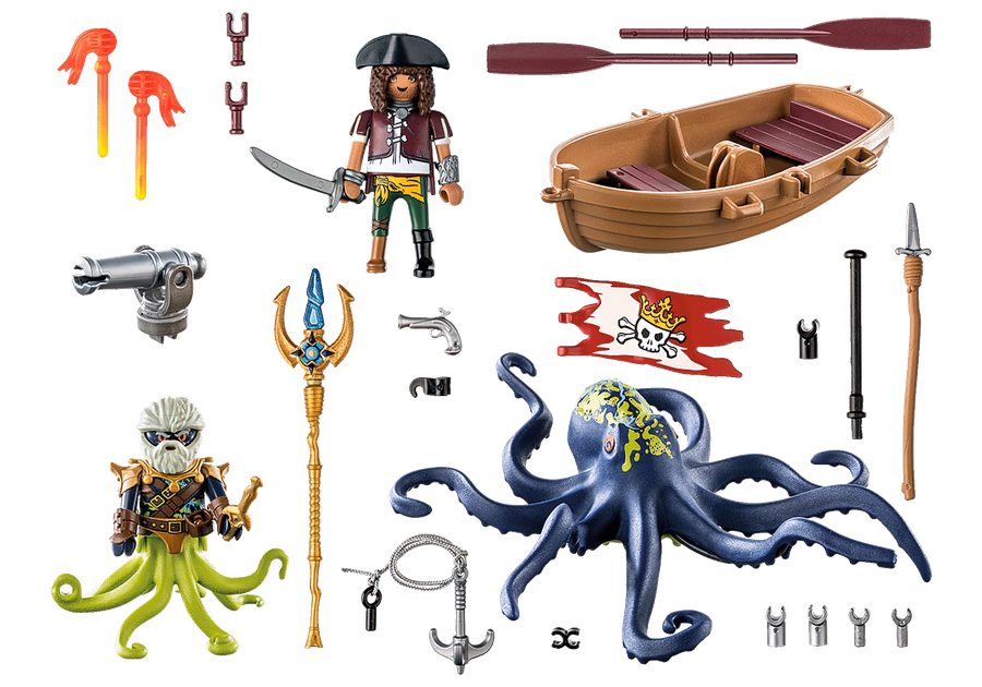 Battle against the Giant Octopus